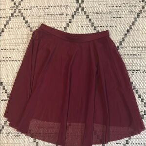 Elegant Burgundy Skirt